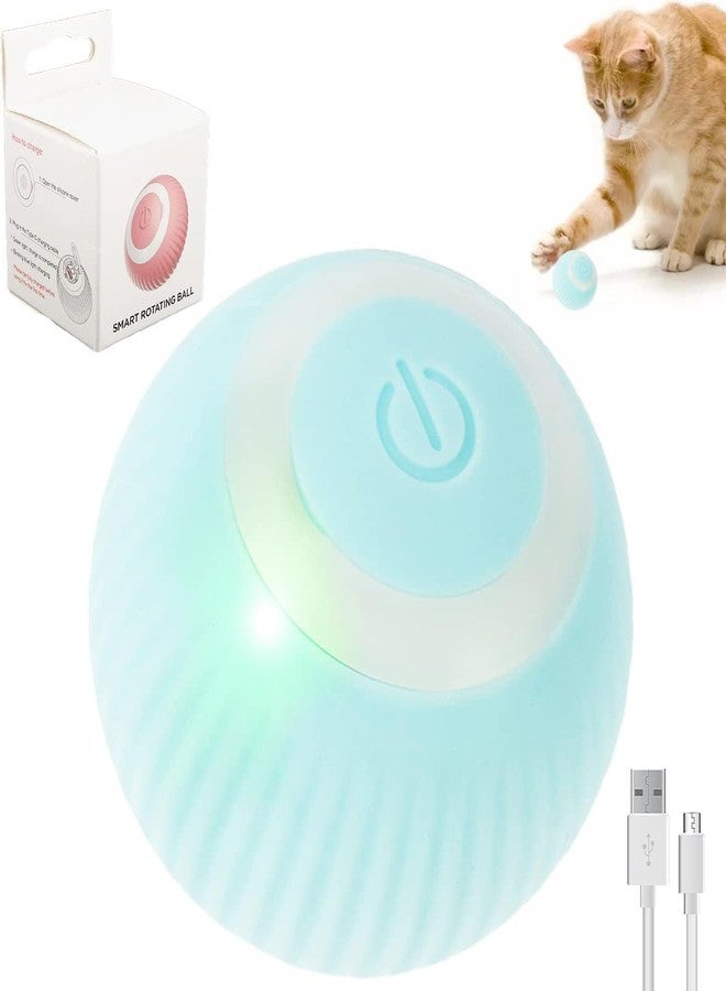 Divik Cat Toys Ball Rechargeable Rolling Balls Interactive Ball with LED Light & USB Automatic Moving 2 Modes for Cat Kitten (1Pcs) - Image 1